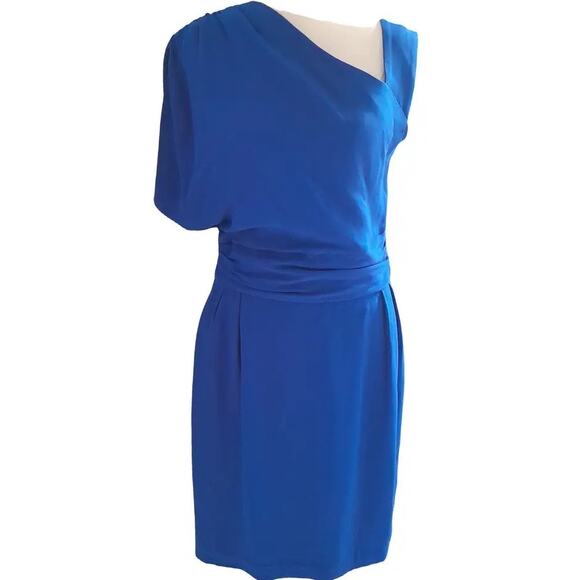 Escada 100% Silk Blue Dress - Picture 10 of 10